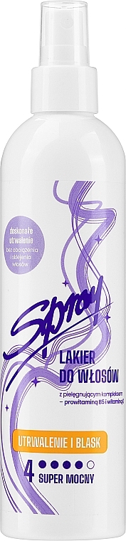 Hold & Shine Hair Spray - Synteza Hairspray 4 — photo N1