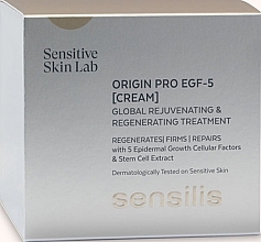 Face Cream - Sensilis Origin Pro Egf 5 Cream — photo N1