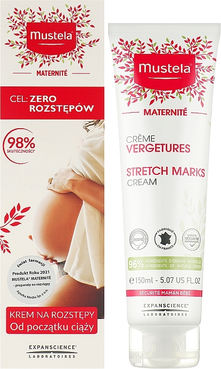 Anti-Strech Marks Cream - Mustela Maternity Stretch Marks Cream Active 3in1 — photo N2