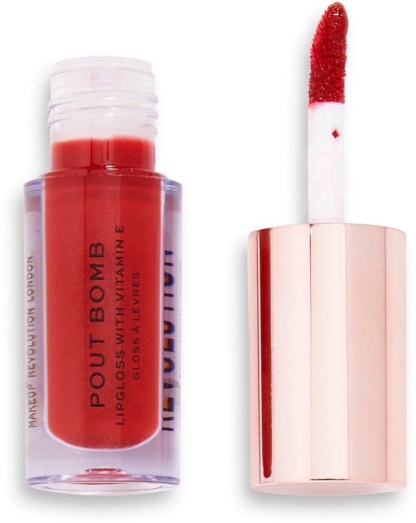 Set - Makeup Revolution Caramel Apple Mini Pout Bomb Lip Gloss Set (lipgloss/3x2.2ml) — photo N4