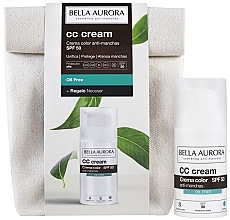 Fragrances, Perfumes, Cosmetics Set - Bella Aurora CC Cream Oil Free Gift Set (cc/cr/30ml + bag/1pcs)