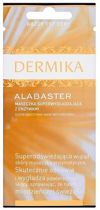 Enzyme Mask for All Skin Types - Dermika Alabaster Super Smoothing Mask With Enzymes (mini size) — photo N1