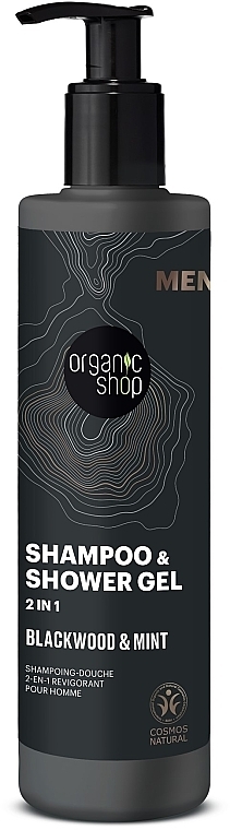 Blackwood & Mint Shampoo & Shower Gel - Organic Shop Men Shampoo & Shower Gel — photo N1