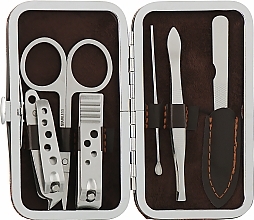 Manicure Set, 6 tools, brown - Avenir Cosmetics — photo N2