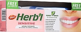 Fragrances, Perfumes, Cosmetics Set "Sensitive", blue toothbrush - Dabur Herb`l