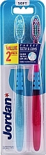 Toothbrush Soft, purple+blue - Jordan Target Teeth Toothbrush  — photo N6