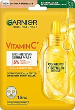 Fragrances, Perfumes, Cosmetics Facial Sheet Mask - Garnier Skin Naturals Vitamin C Super Hydrating Sheet Mask