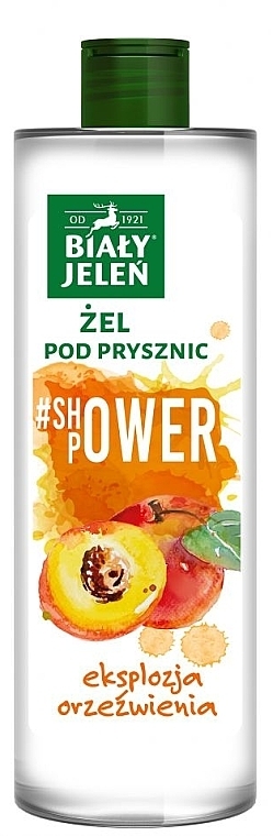 Peach Shower Gel - Bialy Jelen #Shower Power Peach Shower Gel — photo N1