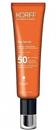 Anti-Age Face Fluid SPF50+ - Korff Sun Secret Anti-Age Anti Spot Face Fluid SPF50 — photo N1