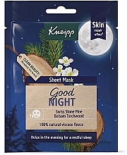 Fragrances, Perfumes, Cosmetics Sheet Mask - Kneipp Good Night Sheet Mask