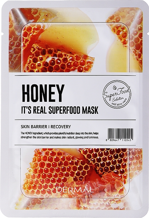 Nutrition Face Mask - Dermal Mask Honey Protect & Nourish Facial Sheet Mask — photo N3