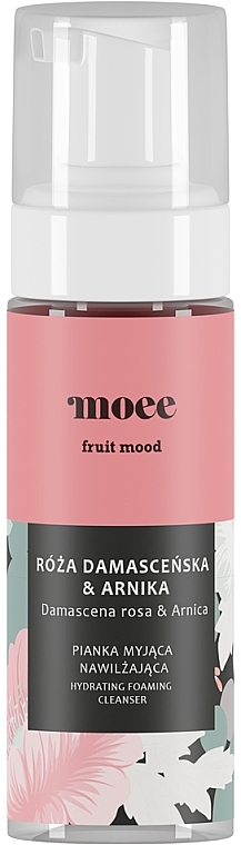 Moisturizing Face Cleansing Foam - Moee Fruit Mood Damascena Rosa & Arnica — photo N7