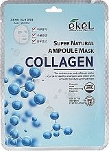 Fragrances, Perfumes, Cosmetics Collagen Sheet Mask - Ekel Super Natural Ampoule Mask Collagen