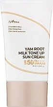 Fragrances, Perfumes, Cosmetics Tinted Sunscreen - IsNtree Yam Root Milk Tone Up Sun Cream SPF 50+ PA++++