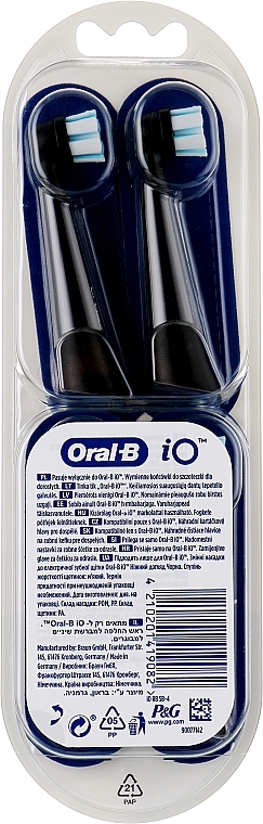 Electric Toothbrush Heads, black, 4 pcs. - Oral-B iO Gentle Care — photo N2