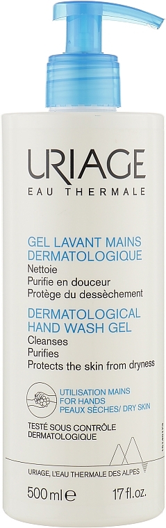 Dermatological Hand Wash Gel - Uriage Eau Thermale Dermatological Hand Wash Gel — photo N1