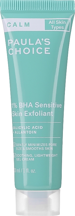 Face Exfoliant - Paula's Choice Calm 1% BHA Sensitive Skin Exfoliant Travel Size — photo N1