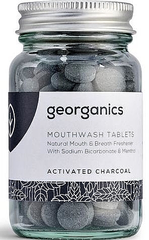 Mouthwash Tablets ‘Activated Charcoal’ - Georganics Mouthwash Tablets Activated Charcoal — photo N1