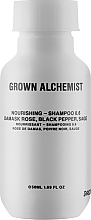 Fragrances, Perfumes, Cosmetics Nourishing Shampoo - Grown Alchemist Nourishing Shampoo 0.6 Damask Rose, Black Pepper, Sage