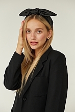 Headband 'Chic Bow', black - MAKEUP — photo N2