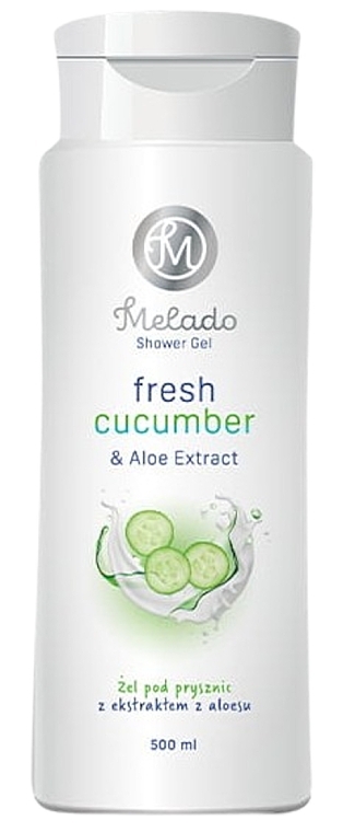 アロエ エキス & キュウリ アロマ シャワー ジェル - Natigo Melado Fresh Cucumber And Aloe Extract Shower Gel — photo N1