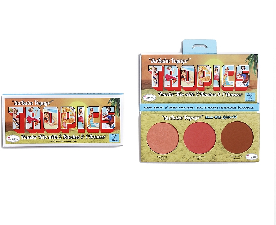 Makeup Palette - theBalm Voyage Tropics Powder Trio — photo N1