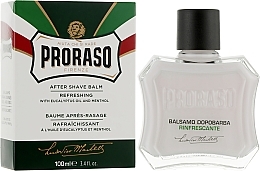 Eucalyptus & Menthol After Shave Balm - Proraso Green Line After Shave Balm Refreshing  — photo N3