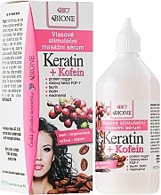 Hair Serum - Bione Cosmetics Keratin + Caffeine Stimulating Massaging Hair Serum — photo N1
