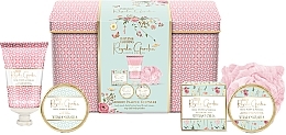 Set, 6 products - Baylis & Harding Royale Garden Rose, Poppy & Vanilla Luxury Pamper Keepsake Tin Gift Set — photo N1