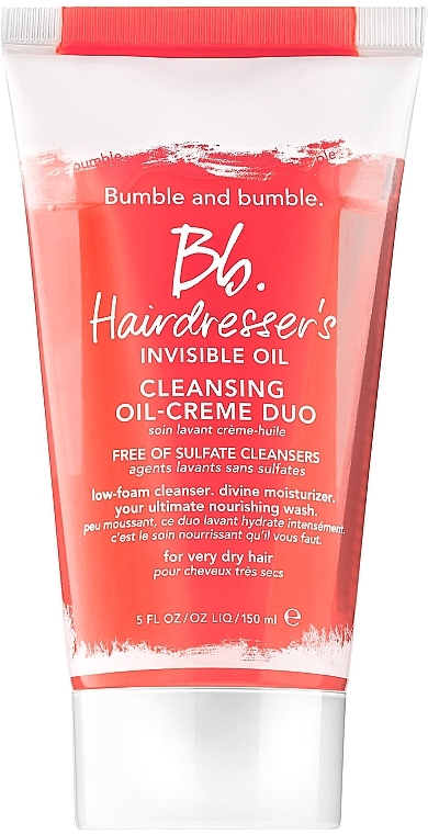 Oil Complex Cream-Shampoo - Bumble And Bumble Hairdresser's Invisible Oil Cleansing Oil Creme Duo — photo N1