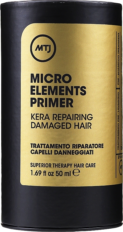 Repairing Primer for Damaged Hair - MTJ Cosmetics Superior Therapy Hair Care Micro Elements Primer Kera Repairing Damaged Hair — photo N2