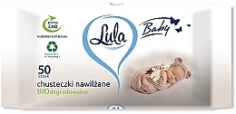 Biodegradable Baby Wipes, 50 pcs - LULA Biodegradable Baby Wipes — photo N1