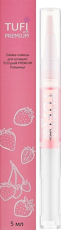 Strawberry Cuticle Oil Pen - Tufi Profi Premium — photo N2