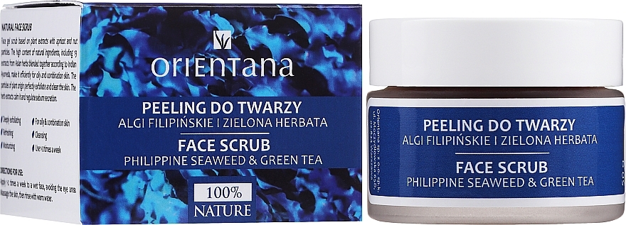 Gel Face Scrub "Philippine Seaweed & Green Tea" - Orientana Natural Gel Face Scrub Philippine Seaweed & Green Tea — photo N10