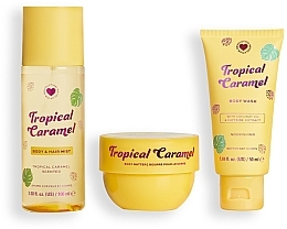 セット - I Heart Revolution Tropical Caramel Nourishing Set (sh/gel/50ml+b/cr/68g/b/mist/100ml)	 — photo N2