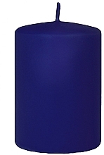 Fragrances, Perfumes, Cosmetics Decorative Candle, 7x10 cm, dark-blue - Artman Classic