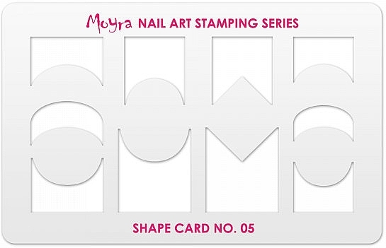 Stamping Plate #5 - Moyra Shape Card — photo N1