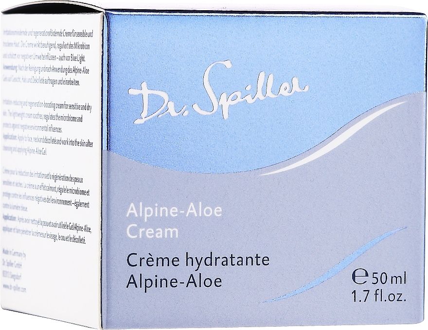 Face Cream - Dr. Spiller Alpine-Aloe Cream — photo N1