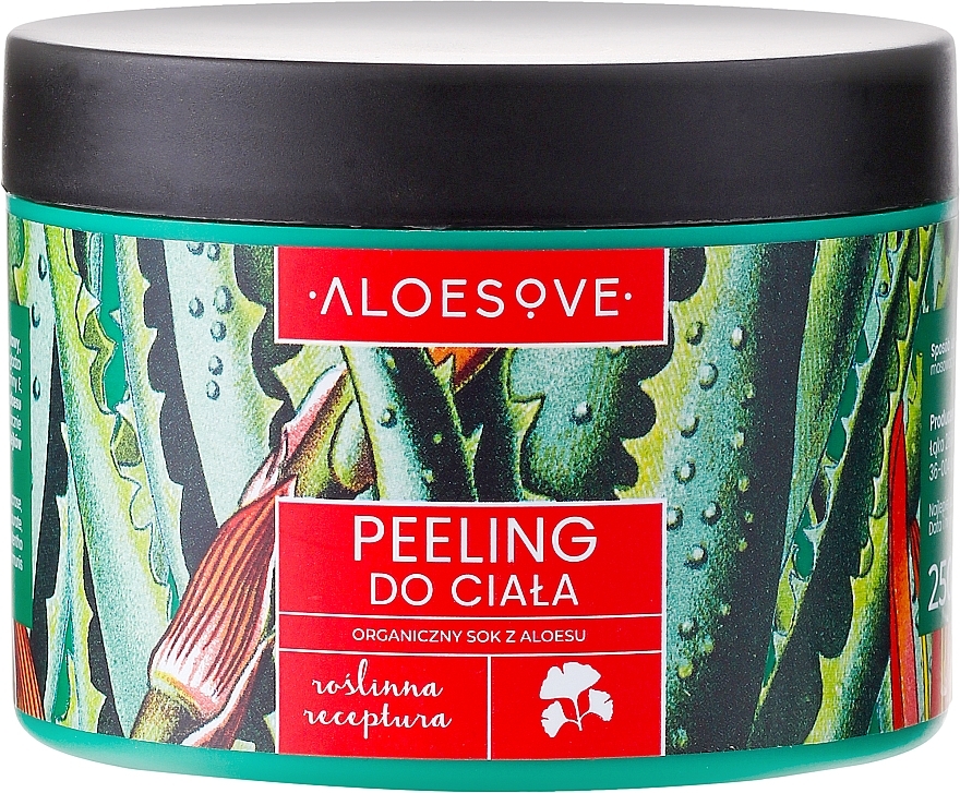 Body Peeling with Organic Aloe Juice - Aloesove — photo N1