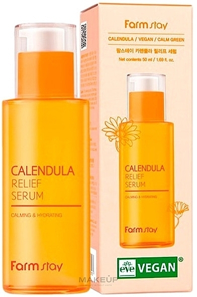 カレンデュラエキス配合のフェイシャルセラム - FarmStay Calendula Relief Serum — photo N1