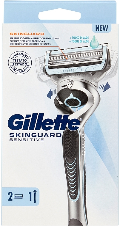 Razor with 2 Cartridges - Gillette SkinGuard Sensitive — photo N1