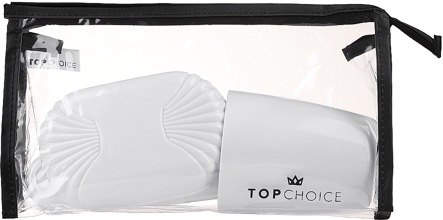 Toiletry Set 41372, white, black bag - Top Choice Set (accessory/4pcs) — photo N2