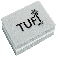 Fragrances, Perfumes, Cosmetics Nail Buff Polisher 'Mini' 100/180 grit, grey - Tufi Profi