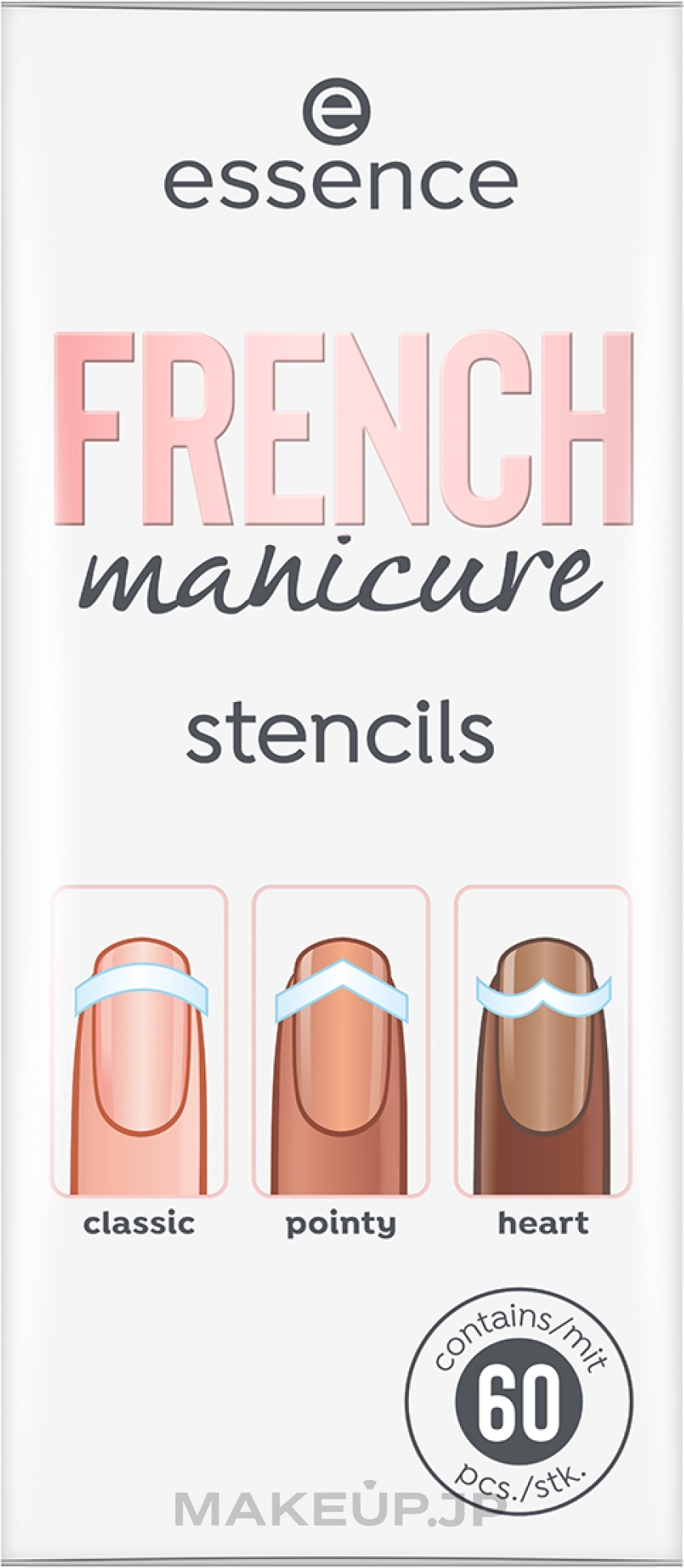 French Manicure Templates - Essence French Manicure Stencils — photo 60 szt.