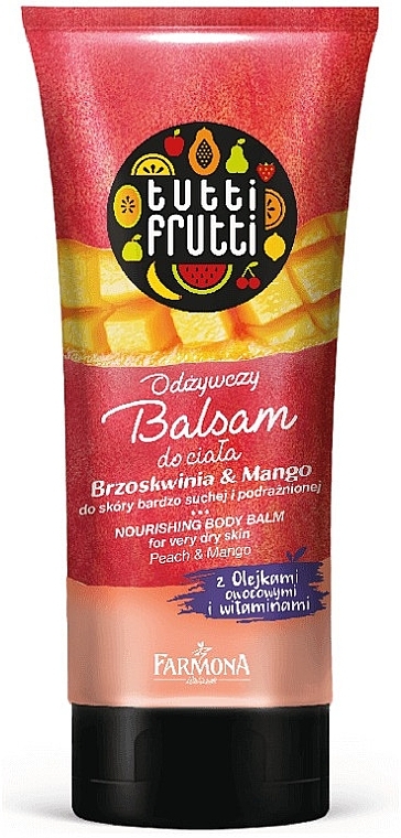 Peach & Mango Body Balm - Farmona Tutti Frutti Nourishing Body Balm Peach & Mango — photo N1