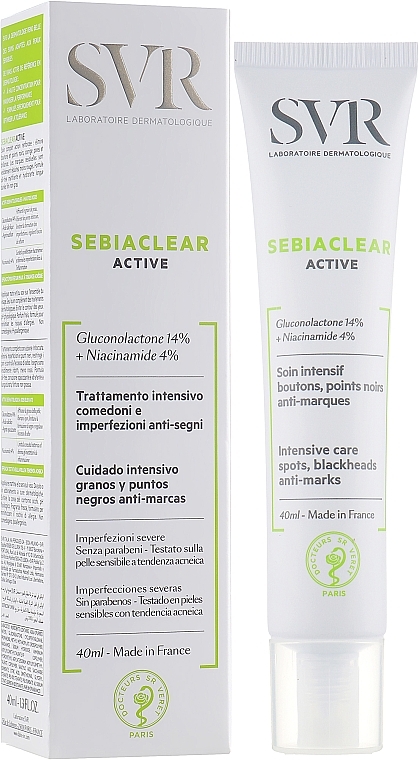 Active Cream for Oily & Acne-Prone Skin - SVR Sebiaclear Active  — photo N2