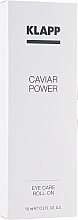 Eyelid Gel "Caviar Power" - Klapp Caviar Power Eye Care Roll-On — photo N1