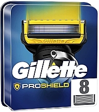Replaceable Shaving Cassettes, 8 pcs - Gillette Proshield Power Razor 8 Pack — photo N1