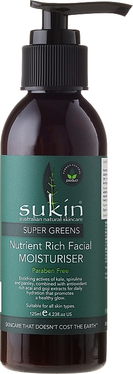 Facial Moisturiser - Sukin Super Greens Facial Moisturiser — photo N1