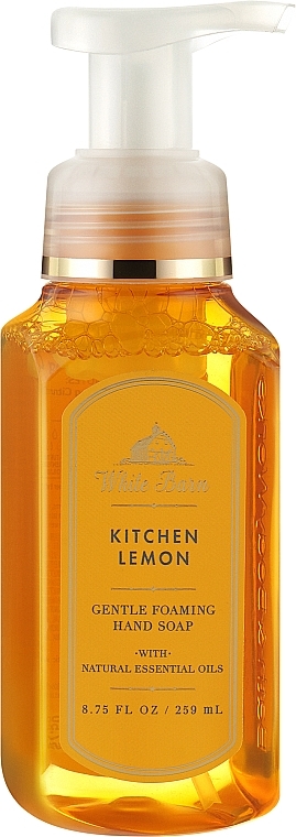 Hand Soap - Bath & Body Works White Barn Kitchen Lemon Gentle Clean Foaming Hand Soap — photo N1